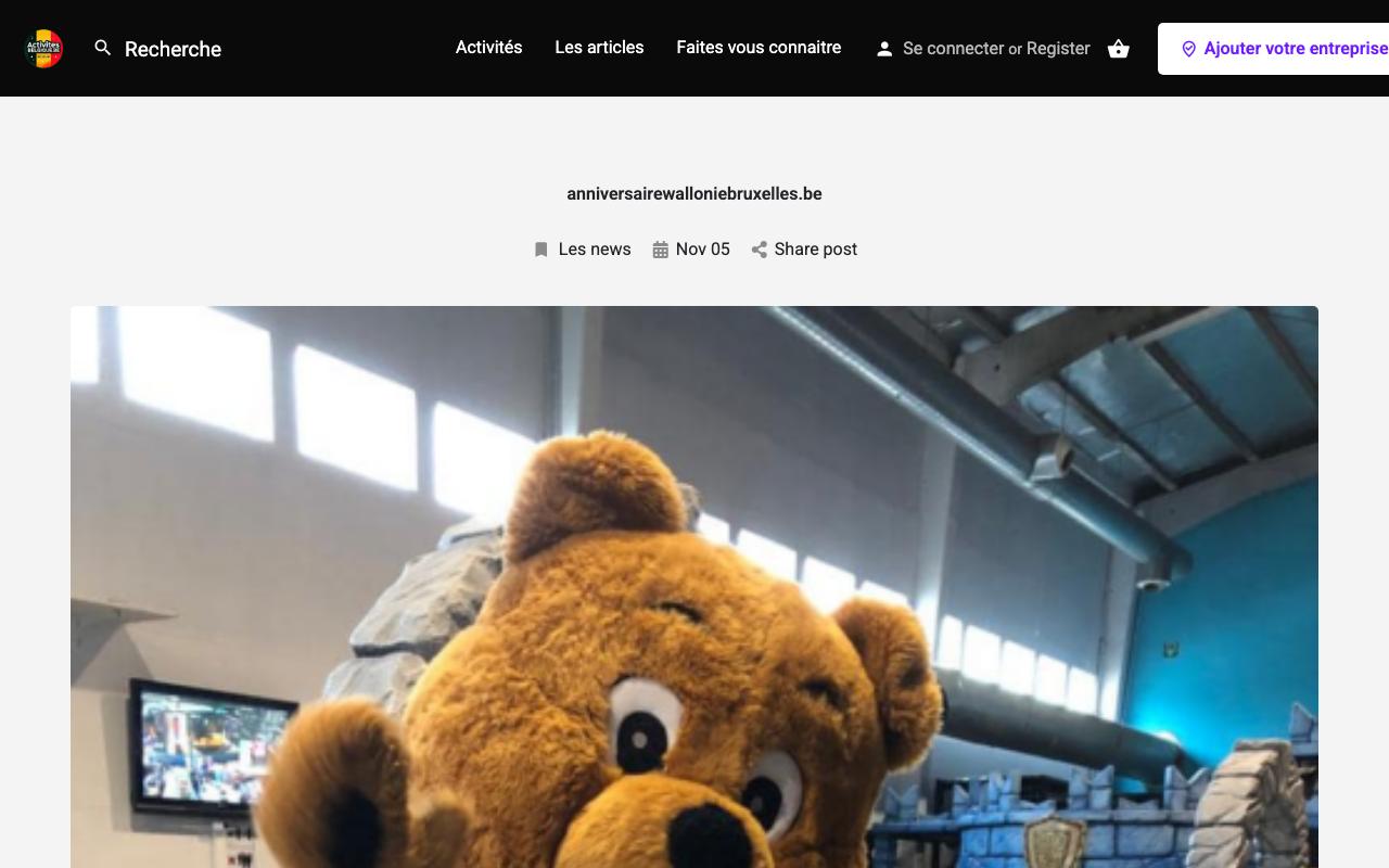 Activités Belgique