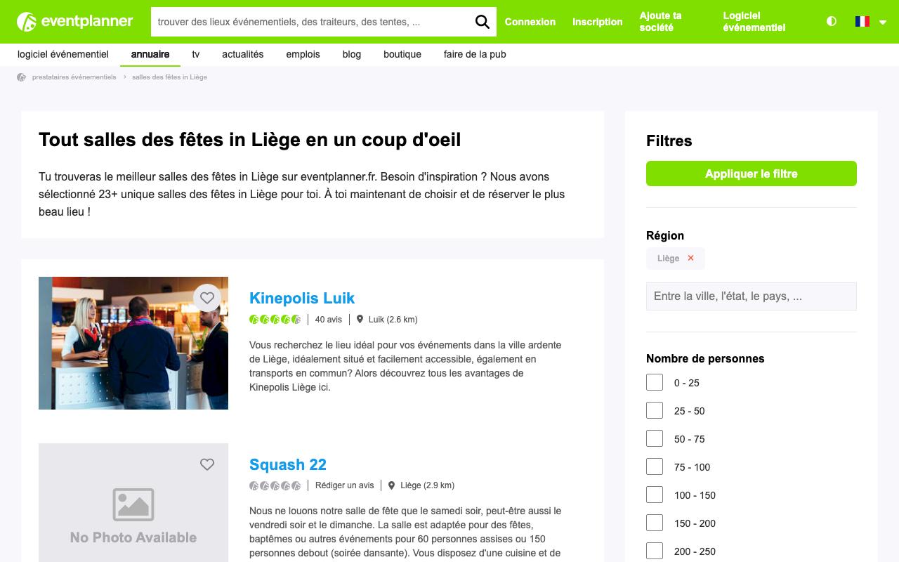 EventPlanner Liège